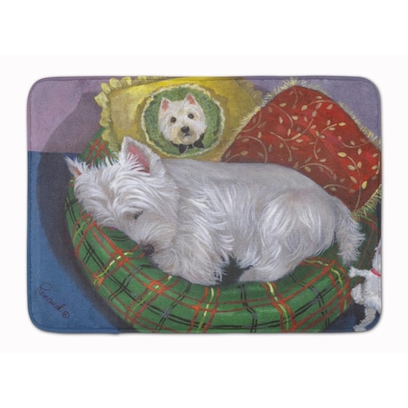 Carolines Treasures 19 x 27 in. Westie Precious Toto Machine Washable Memory Foam Mat PPP3282RUG